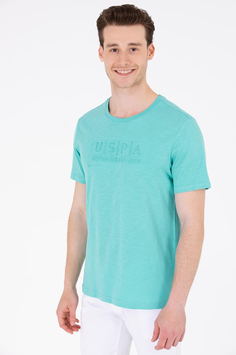 Erkek Mint Bisiklet Yaka Tişört - 50263480027