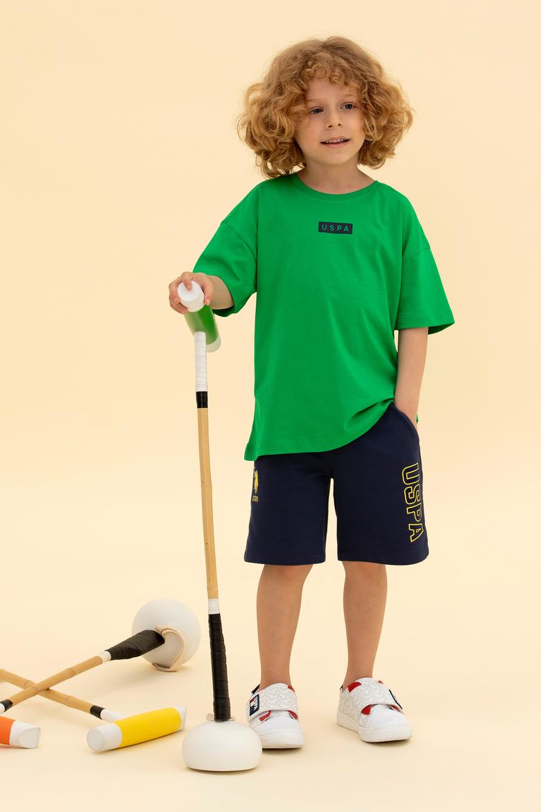 Çocuk Lacivert Örme Şort - 50265960034