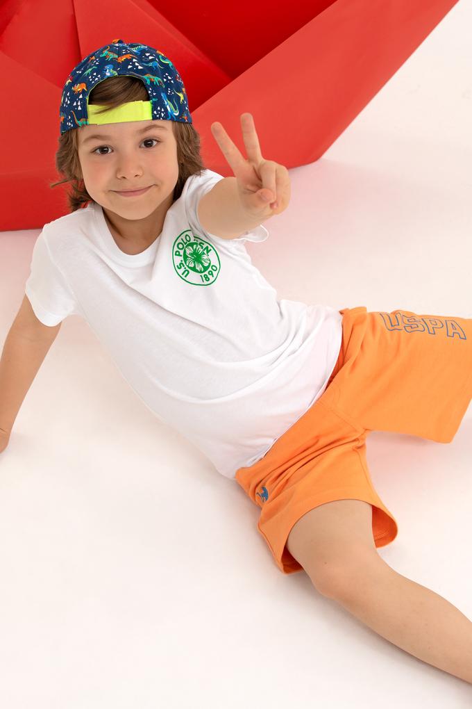 Çocuk Turuncu Örme Şort