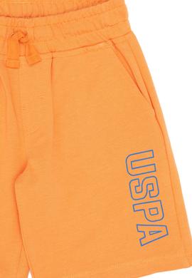 Çocuk Turuncu Örme Şort - 50265960078