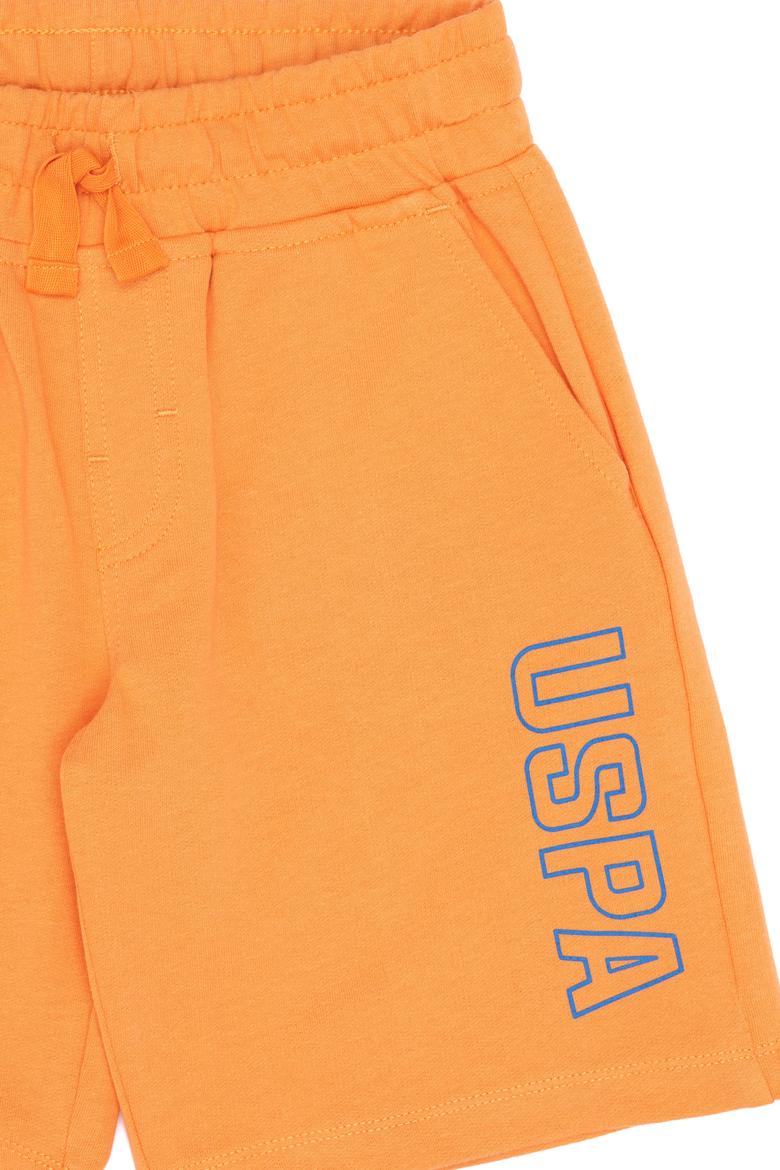Çocuk Turuncu Örme Şort - 50265960078