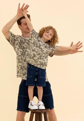 Çocuk Taş Bisiklet Yaka Tişört - 50263492048