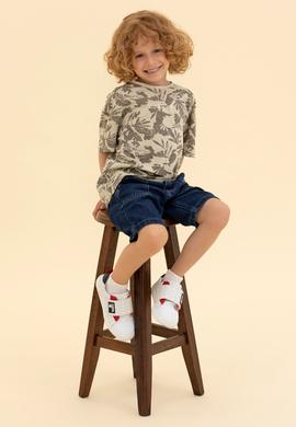 Çocuk Taş Bisiklet Yaka Tişört - 50263492048