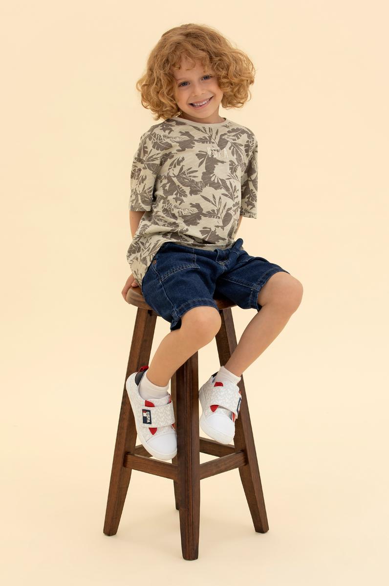 Çocuk Taş Bisiklet Yaka Tişört