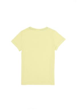 Çocuk Açık Sarı Bisiklet Yaka Tişört - 50266042008
