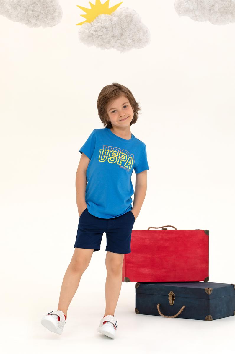 Çocuk Saks Bisiklet Yaka Tişört