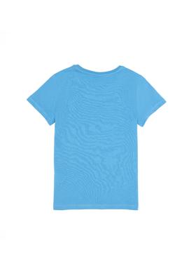 Çocuk Turkuaz Bisiklet Yaka Tişört - 50266042109