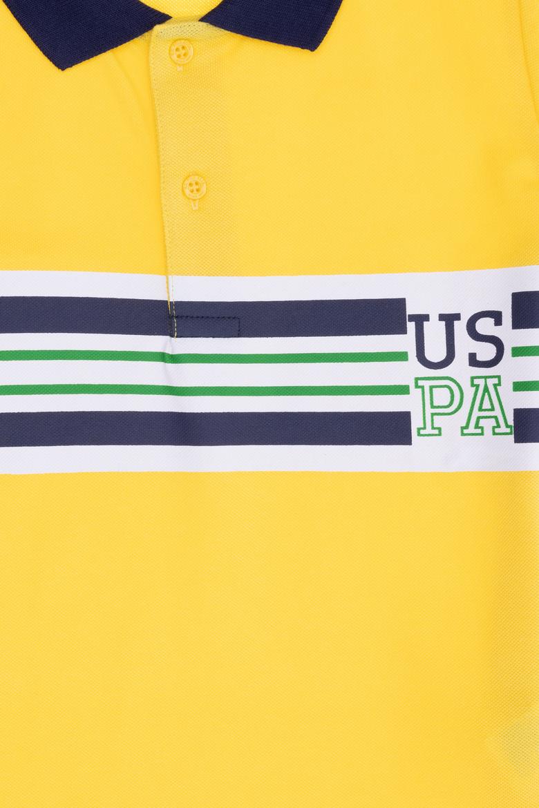 Erkek Çocuk Sarı Polo Yaka Tişört - 50266066005