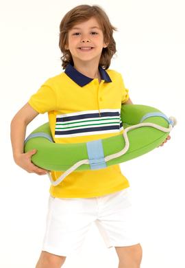 Erkek Çocuk Sarı Polo Yaka Tişört - 50266066005