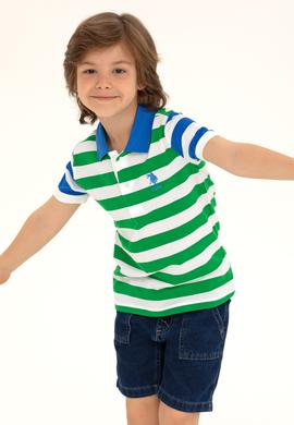 Erkek Çocuk Yeşil Polo Yaka Tişört - 50266069001