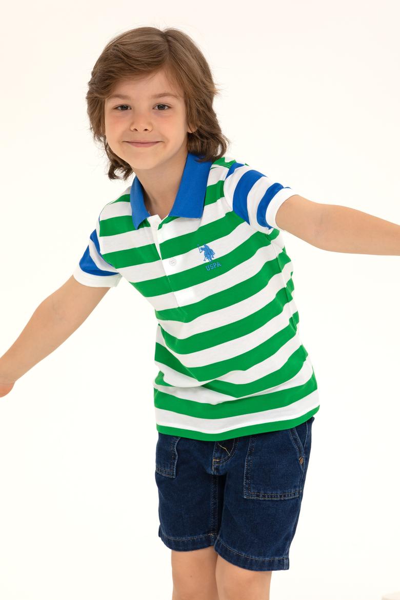 Erkek Çocuk Yeşil Polo Yaka Tişört - 50266069001