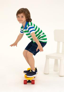 Erkek Çocuk Yeşil Polo Yaka Tişört - 50266069001