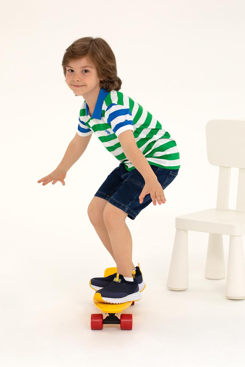 Erkek Çocuk Yeşil Polo Yaka Tişört - 50266069001