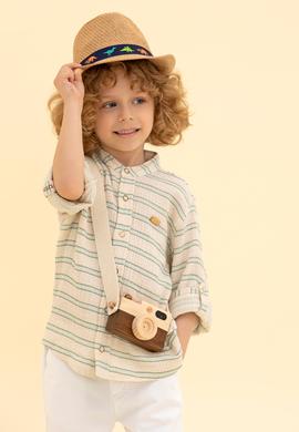 Erkek Çocuk Su Yeşili Uzun Kollu Gömlek - 50270357035