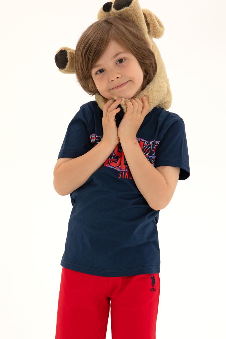 Erkek Çocuk Lacivert Pijama Takımı