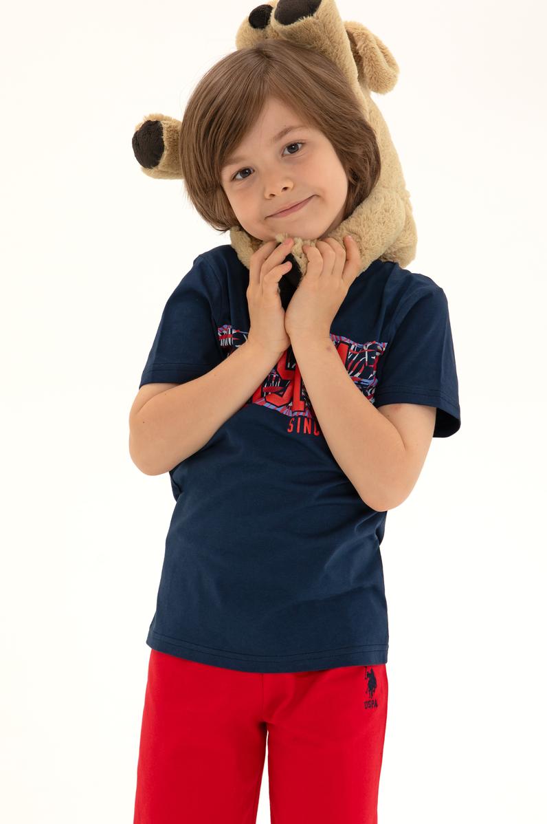 Erkek Çocuk Lacivert Pijama Takımı