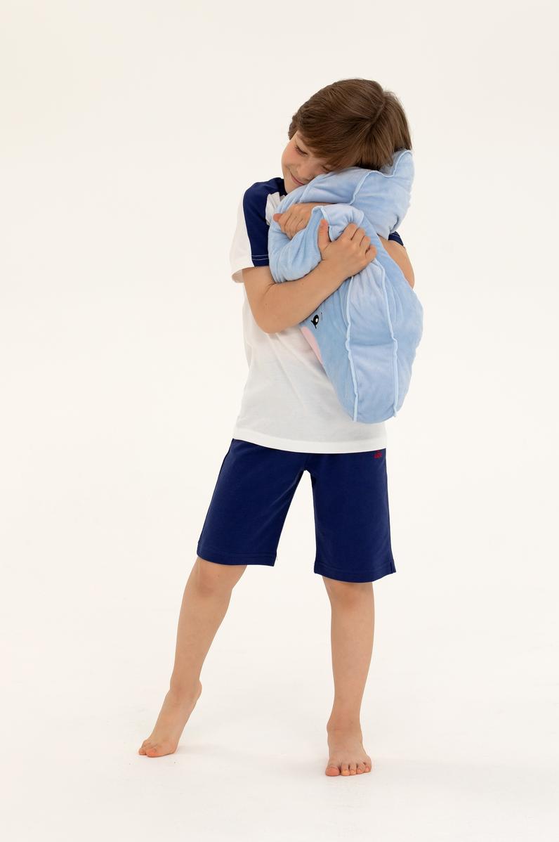 Erkek Çocuk Krem Pijama Takımı