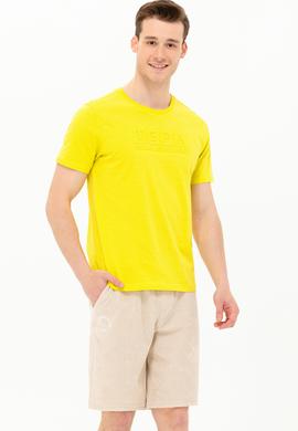 Erkek Citron Bisiklet Yaka Tişört - 50263480016