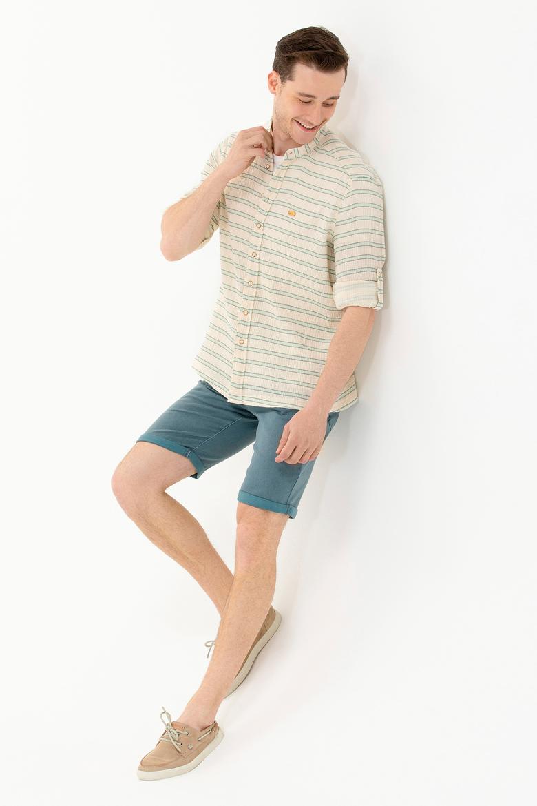 Erkek Su Yeşili Uzun Kollu Gömlek - 50264099005