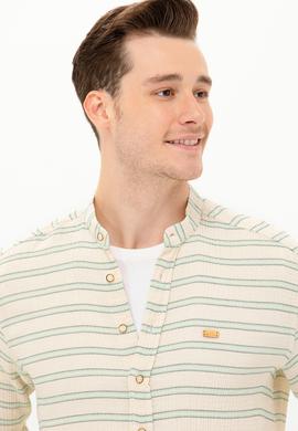 Erkek Su Yeşili Uzun Kollu Gömlek - 50264099005