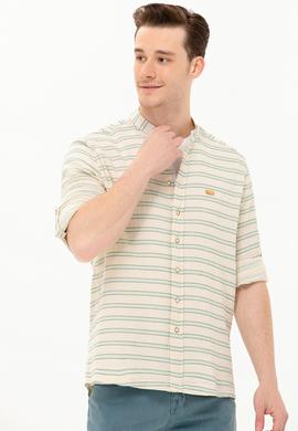 Erkek Su Yeşili Uzun Kollu Gömlek - 50264099005