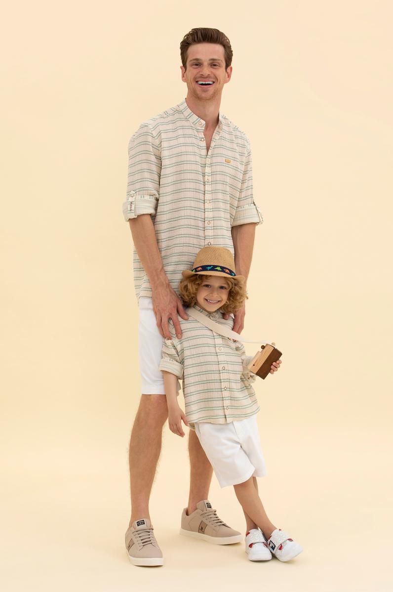 Erkek Su Yeşili Uzun Kollu Gömlek