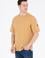 Erkek Camel Oversize Bisiklet Yaka Tişört