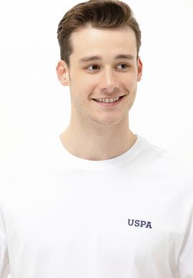 Erkek Beyaz Oversize Bisiklet Yaka Tişört - 50264935008