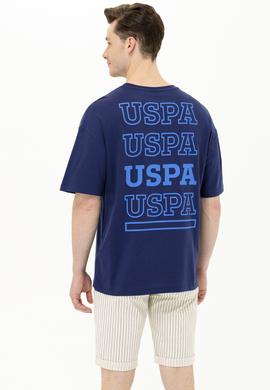 Erkek Lacivert Oversize Bisiklet Yaka Tişört - 50264935018