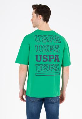 Erkek Yeşil Oversize Bisiklet Yaka Tişört - 50264935028