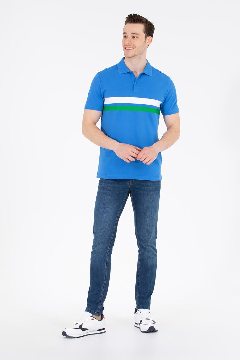 Erkek Saks Polo Yaka Tişört - 50264947017