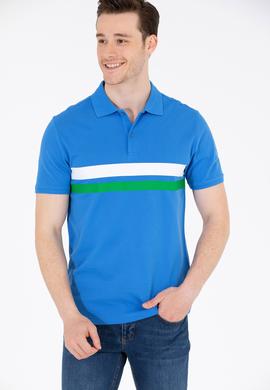 Erkek Saks Polo Yaka Tişört - 50264947017