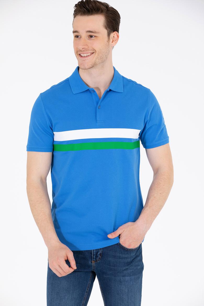 Erkek Saks Polo Yaka Tişört - 50264947017