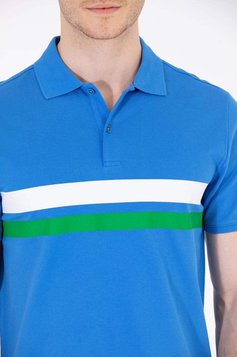 Erkek Saks Polo Yaka Tişört