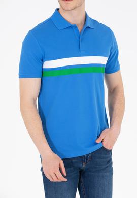 Erkek Saks Polo Yaka Tişört - 50264947017