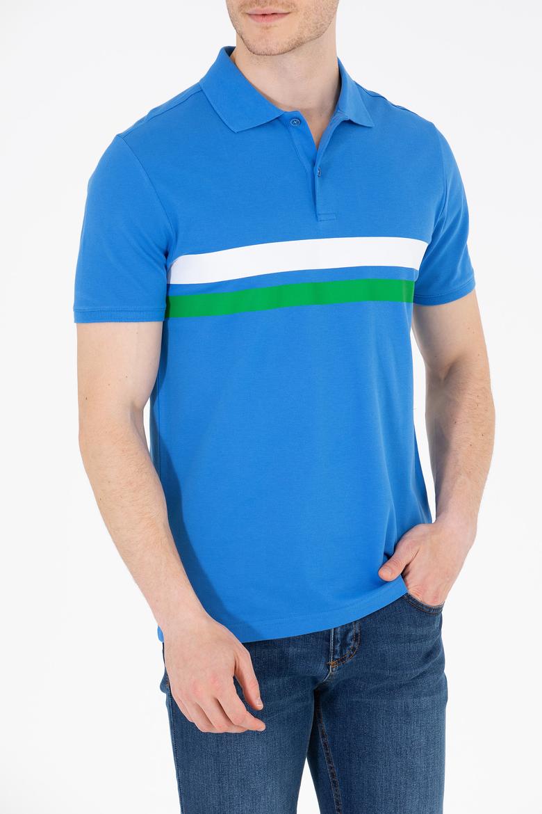 Erkek Saks Polo Yaka Tişört - 50264947017