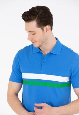 Erkek Saks Polo Yaka Tişört - 50264947017