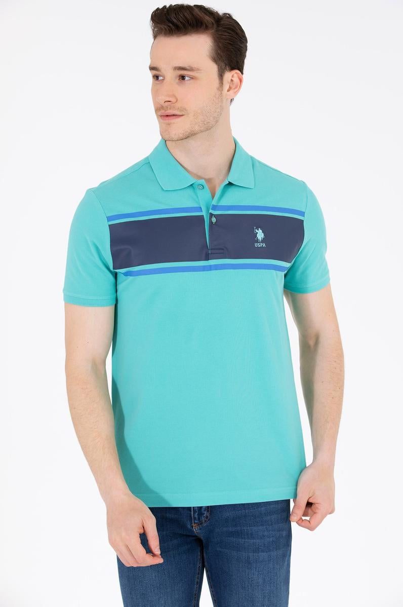 Erkek Mint Polo Yaka Tişört