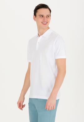 Erkek Beyaz Polo Yaka Tişört - 50265068026