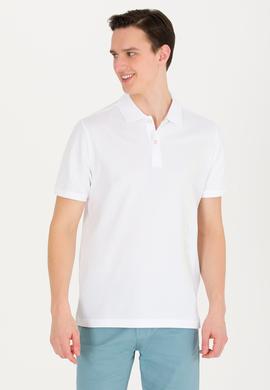 Erkek Beyaz Polo Yaka Tişört - 50265068026