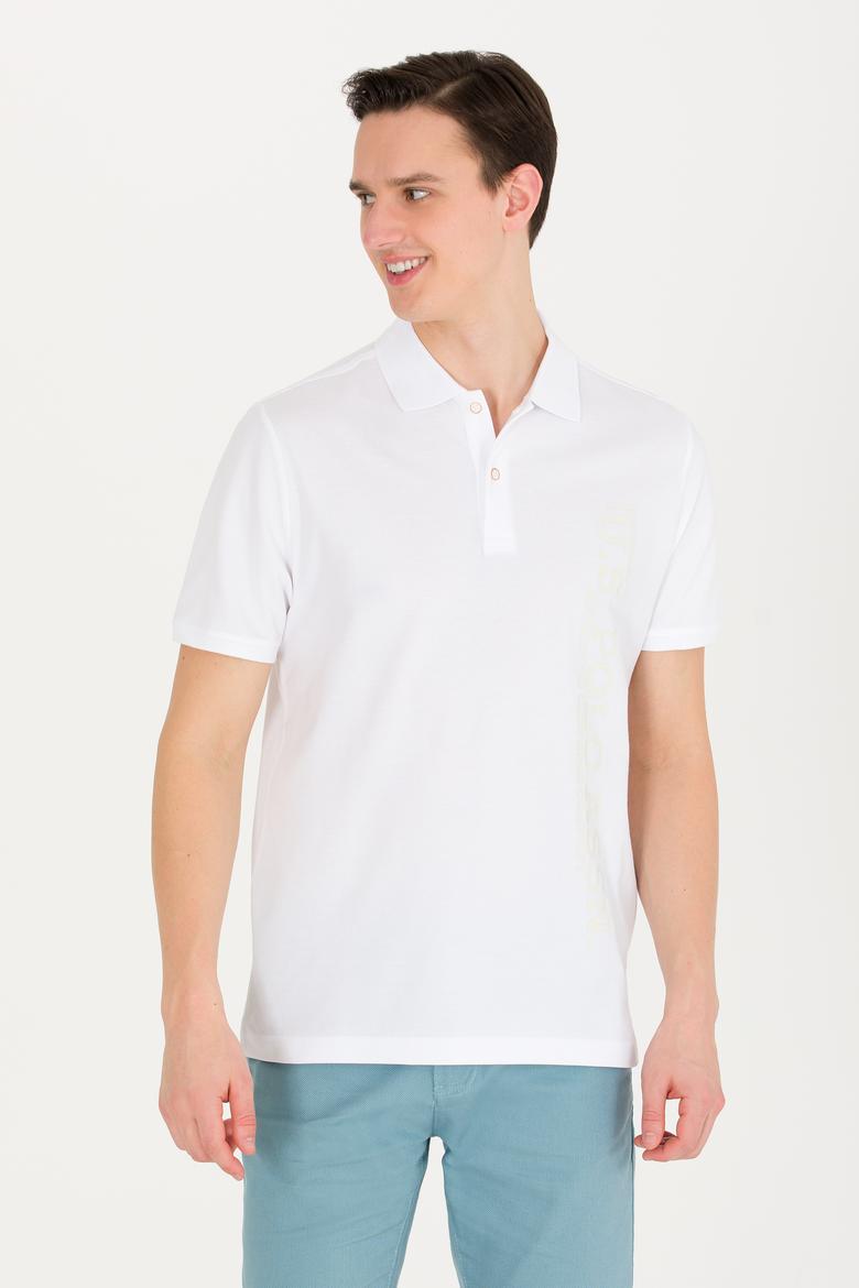 Erkek Beyaz Polo Yaka Tişört