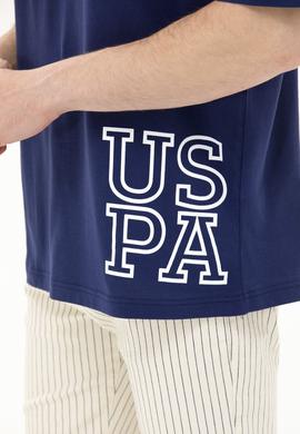 Erkek Lacivert Oversize Bisiklet Yaka Tişört - 50264938013