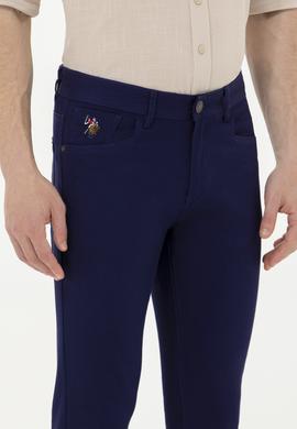 Erkek Lacivert Kanvas Pantolon - 50266049012