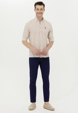 Erkek Lacivert Kanvas Pantolon - 50266049012