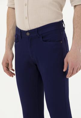 Erkek Lacivert Kanvas Pantolon - 50266049012