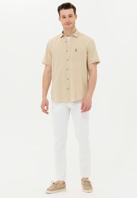 Erkek Beyaz Kanvas / Chino Pantolon - 50266049022