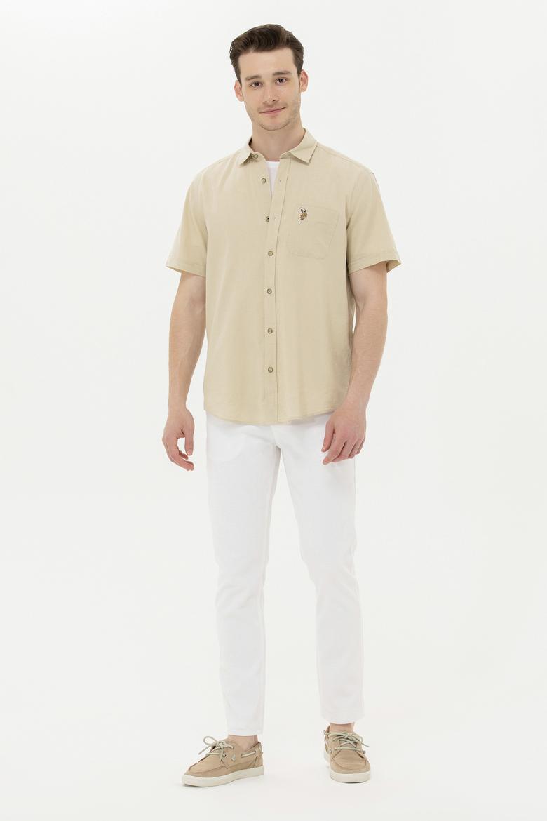 Erkek Beyaz Kanvas / Chino Pantolon - 50266049022