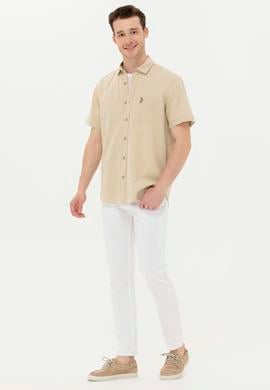 Erkek Beyaz Kanvas / Chino Pantolon - 50266049022