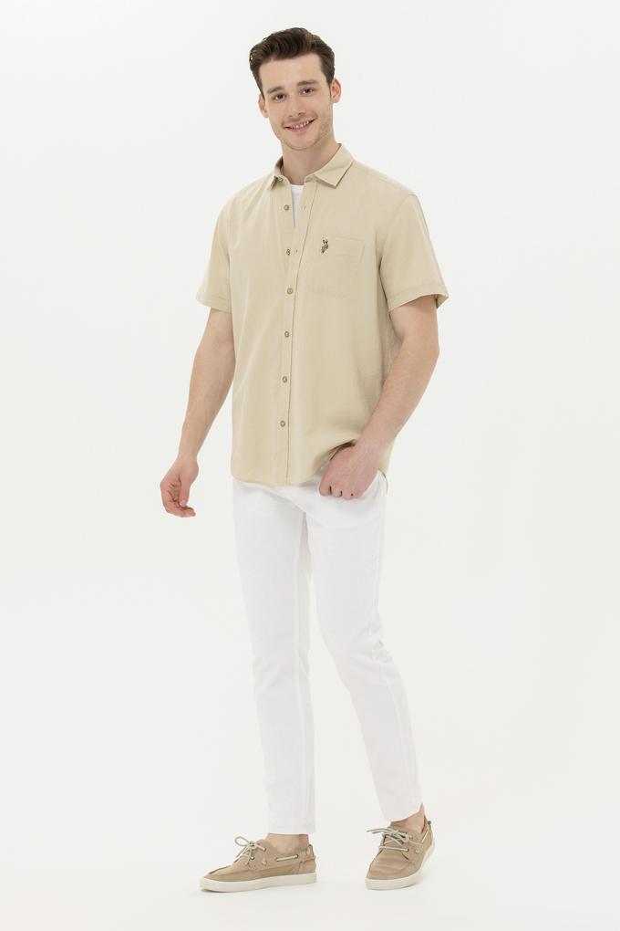 Erkek Beyaz Kanvas / Chino Pantolon