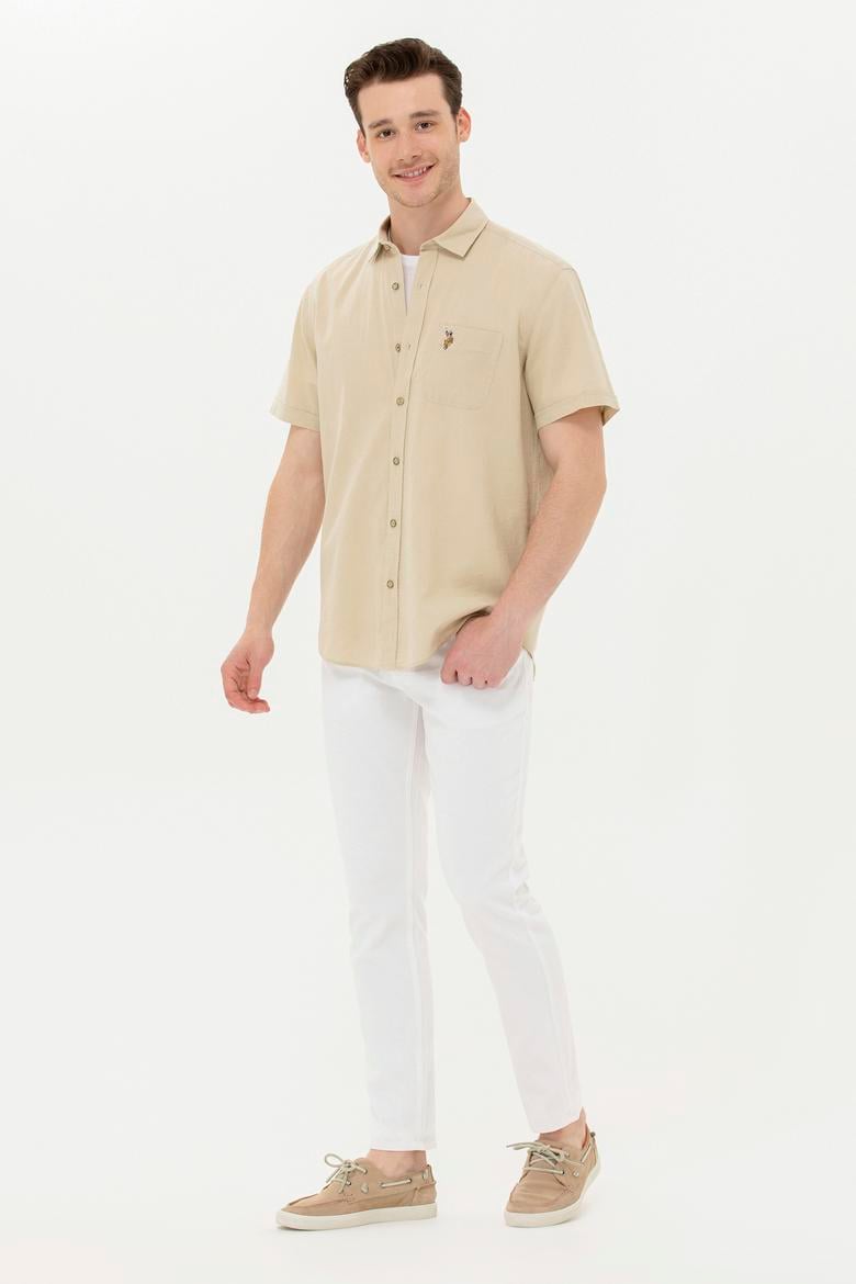 Erkek Beyaz Kanvas / Chino Pantolon